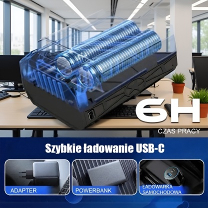 【Wysoka moc 5000 W】 Termiczna dmuchawa do śniegu