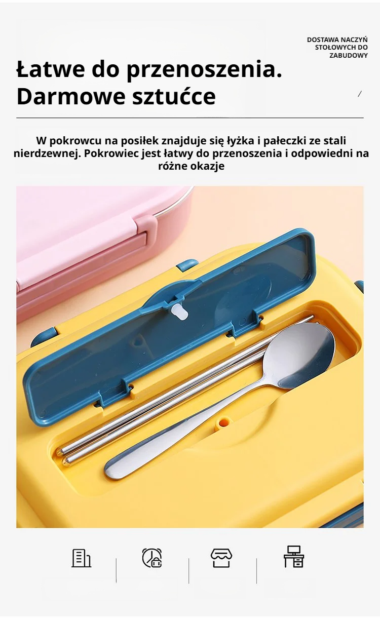 Pojemnik na lunch utrzymujący temperaturę posiłku