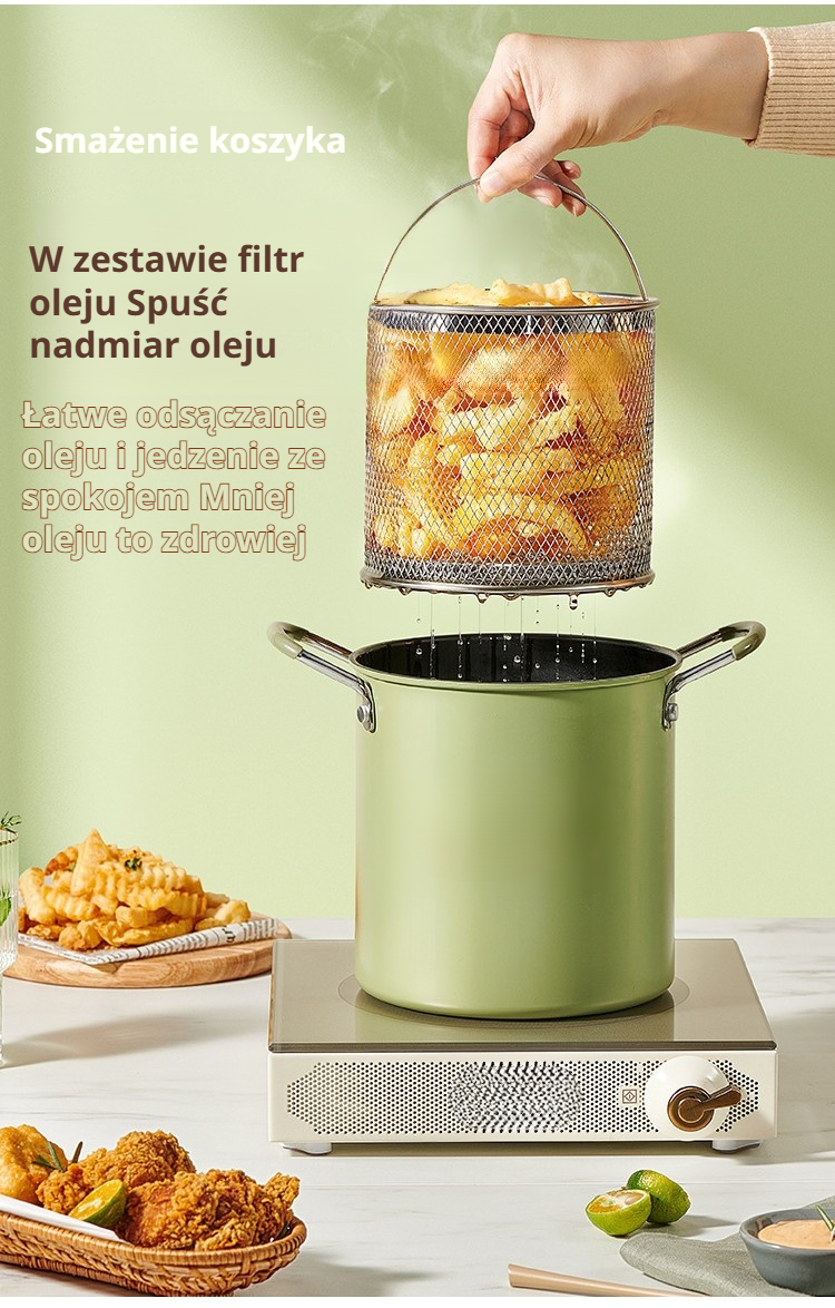 Wielofunkcyjny garnek kuchenny z sitkiem