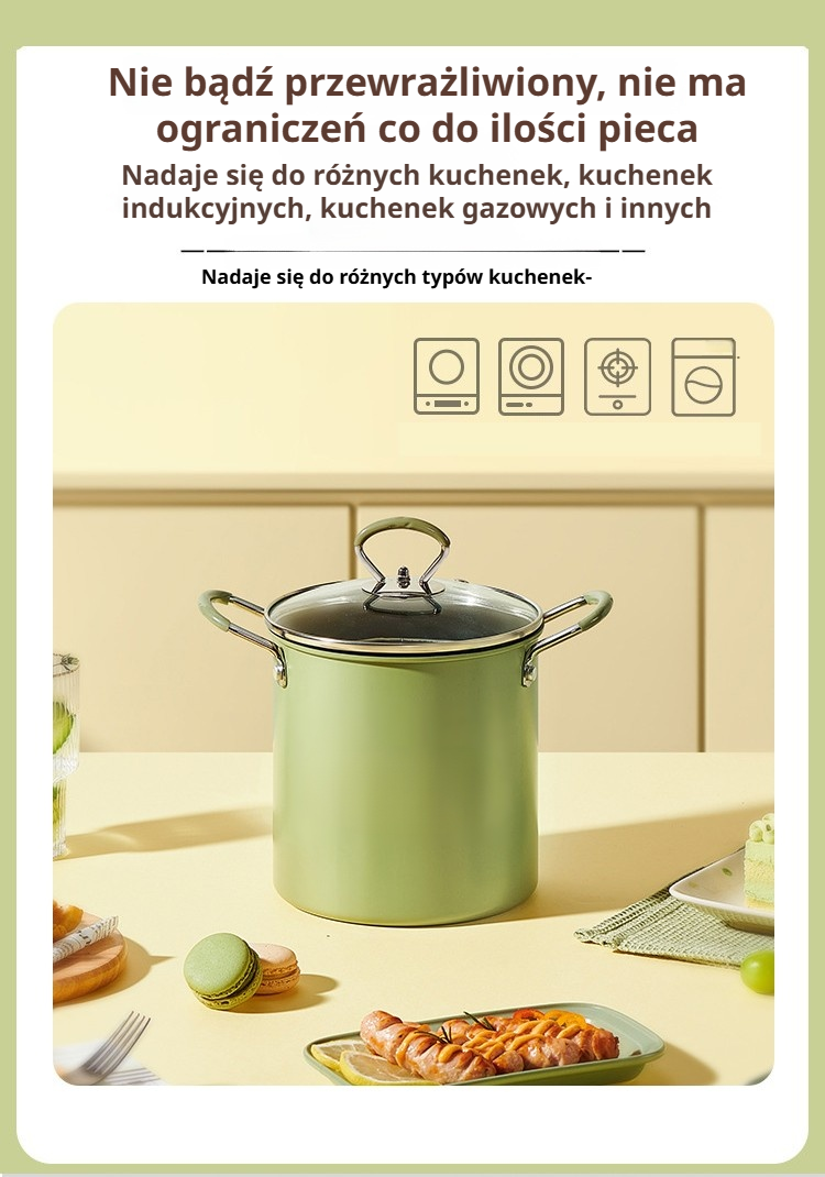 Praktyczny garnek do makaronu z uchwytami