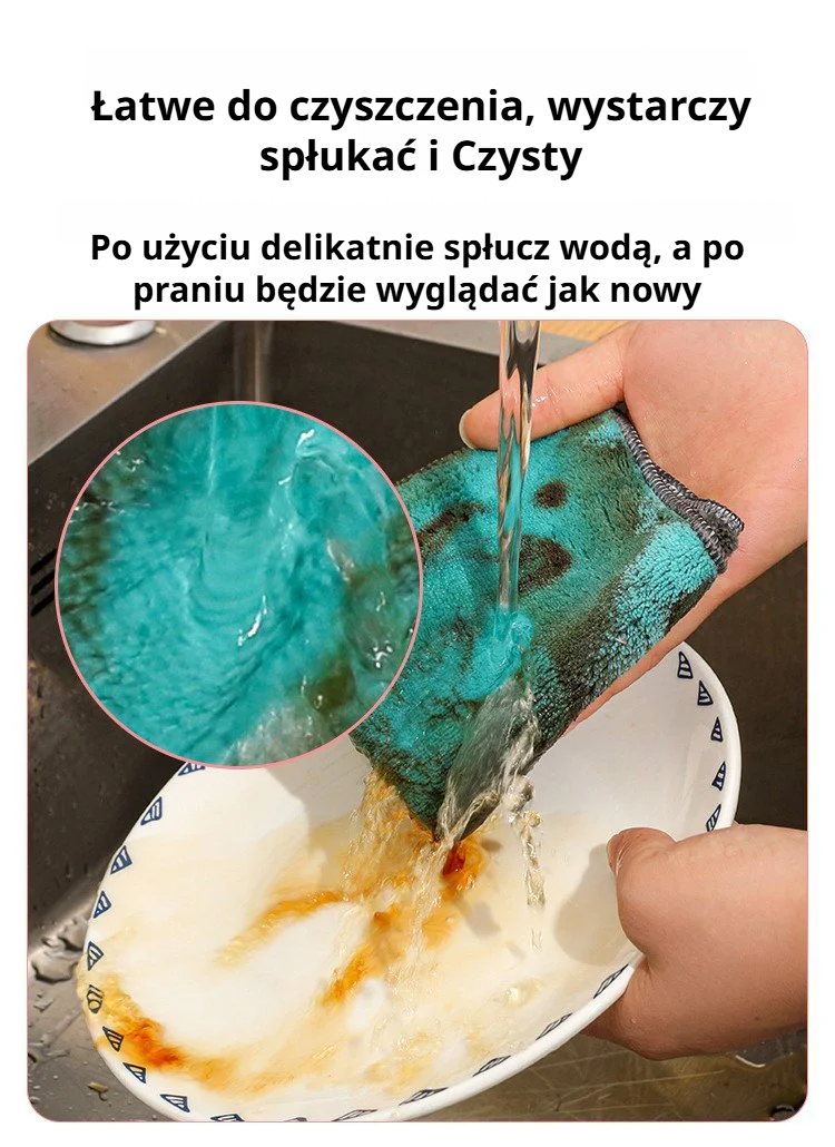 Ścierka z polaru koralowego do czyszczenia samochodu