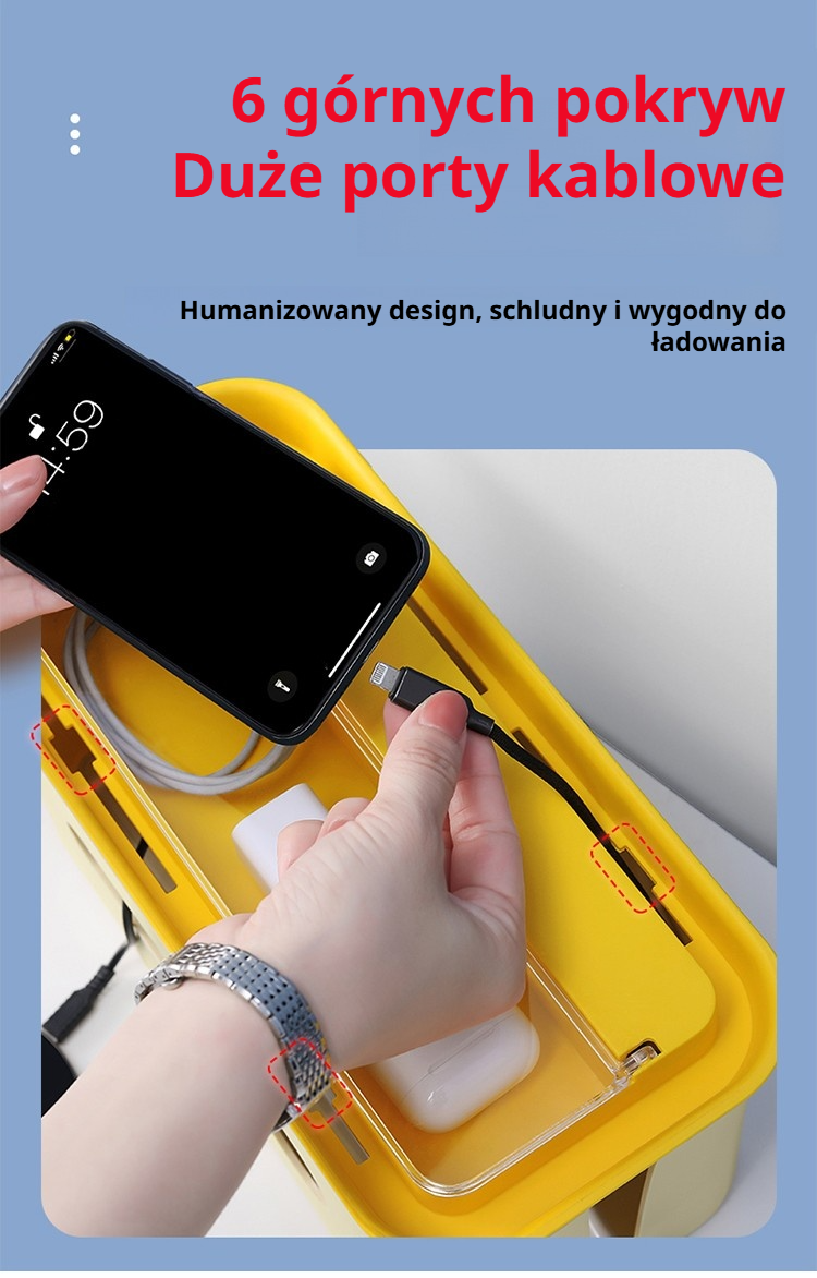 Zarządzanie kablami za pomocą praktycznego organizera