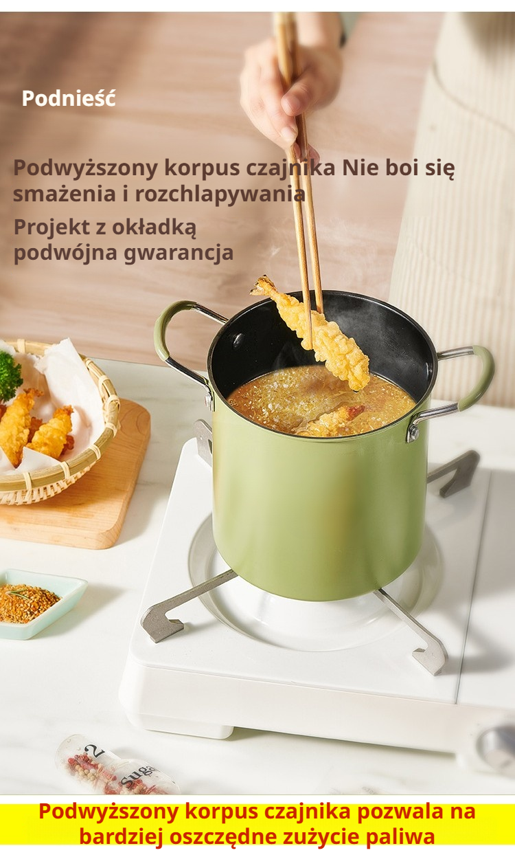 Garnek do smażenia i gotowania z nieprzywierającą powłoką