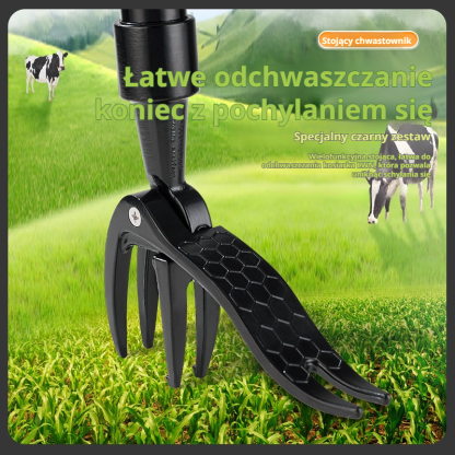 Wyrywacz chwastów bez schylania się, trójstopniowy stojący wyrywacz chwastów, wyrywacz do korzeni