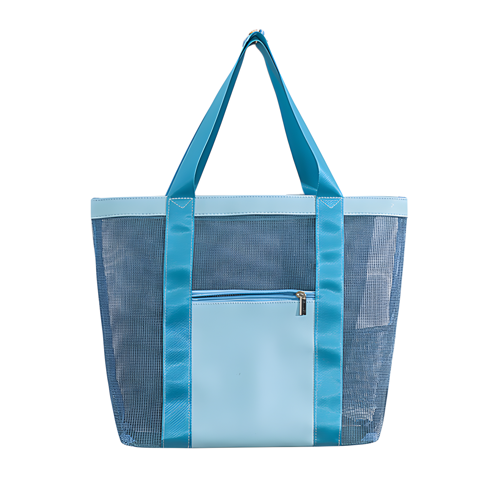 New travel beach bag storage bag portable outdoor storage bag wash swimming bag PVC grid shoulder 