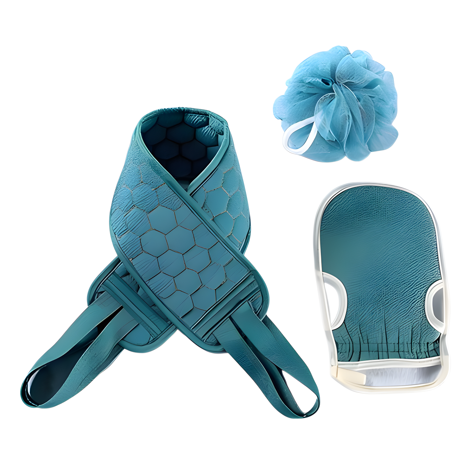 3-piece set of bath towels, pull-back strips, adult strong decontamination bath towels, hand suits, 