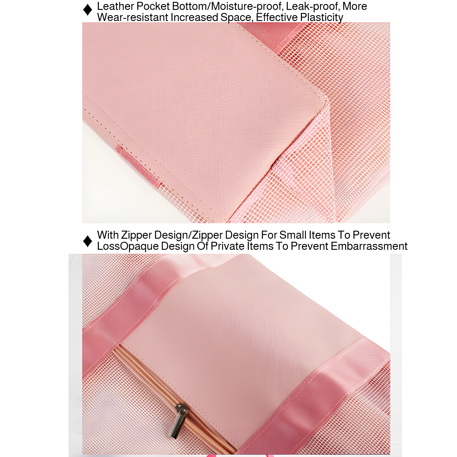 New travel beach bag storage bag portable outdoor storage bag wash swimming bag PVC grid shoulder 