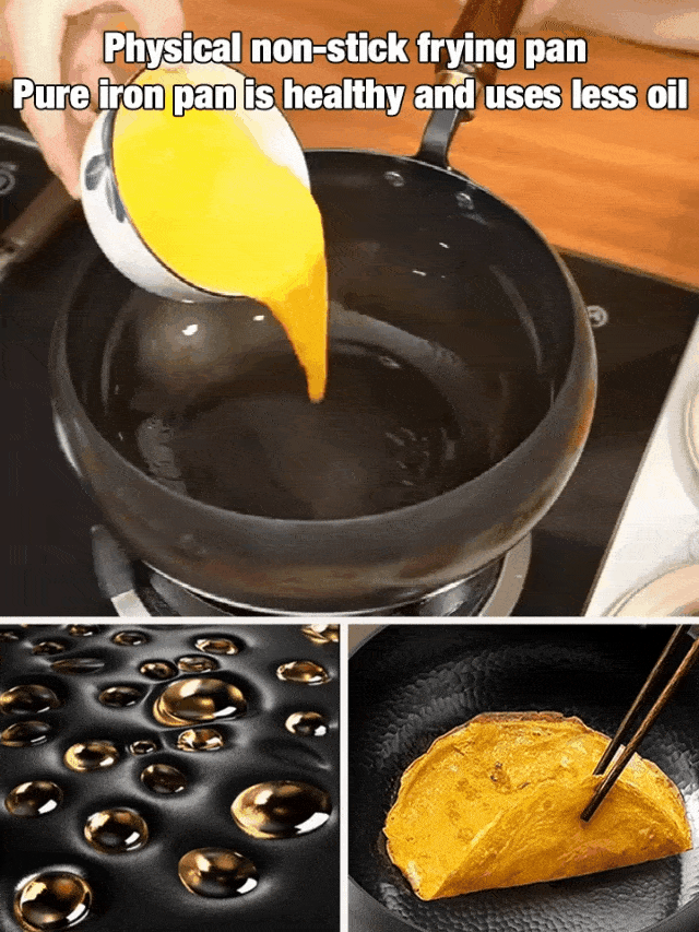 【No Seasoning Required, 10x Refund if Rusty】Handmade Hammered Large Belly Pot