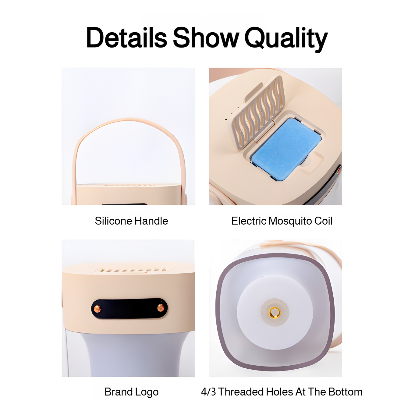 USB rechargeable mosquito lamp with soft lighting