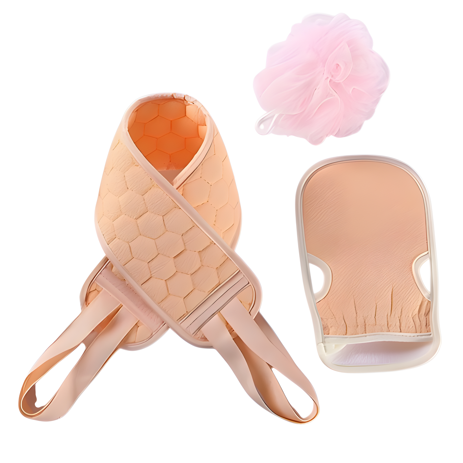 3-piece set of bath towels, pull-back strips, adult strong decontamination bath towels, hand suits, 