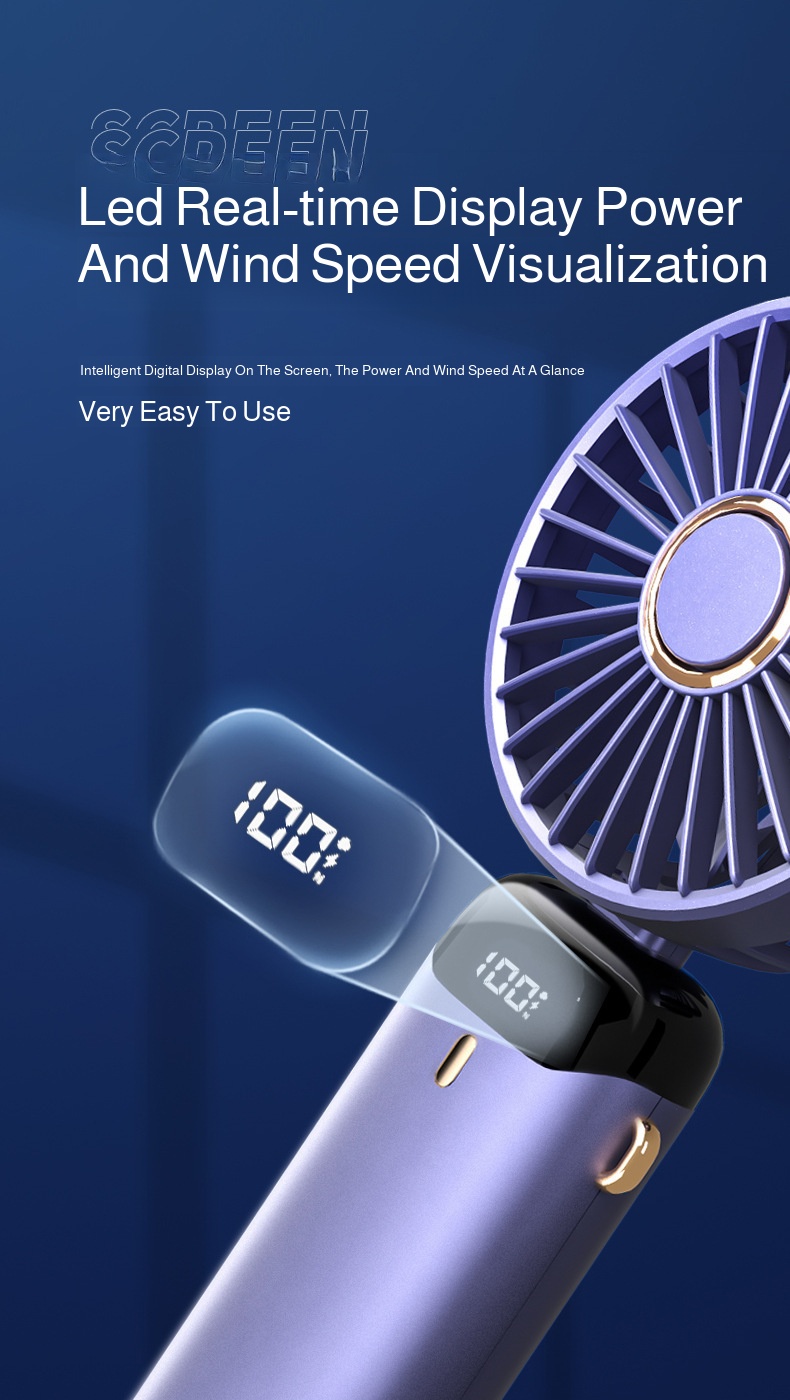 USB rechargeable handheld fan