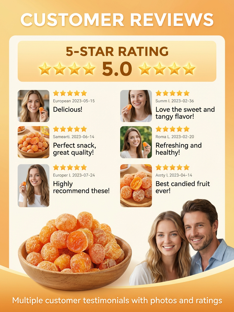 [🎈Freshly picked, all-natural and additive-free.] Antioxidant and Lung-Nourishing Dried Kumquat with Licorice