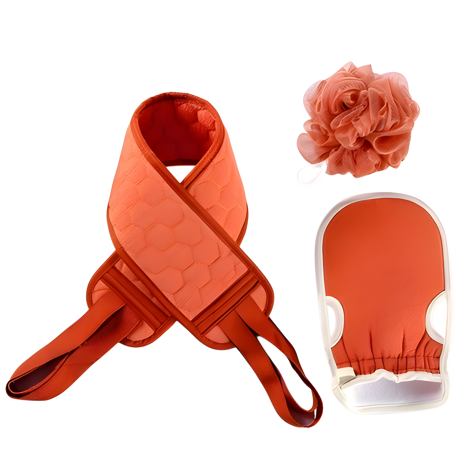 3-piece set of bath towels, pull-back strips, adult strong decontamination bath towels, hand suits, 