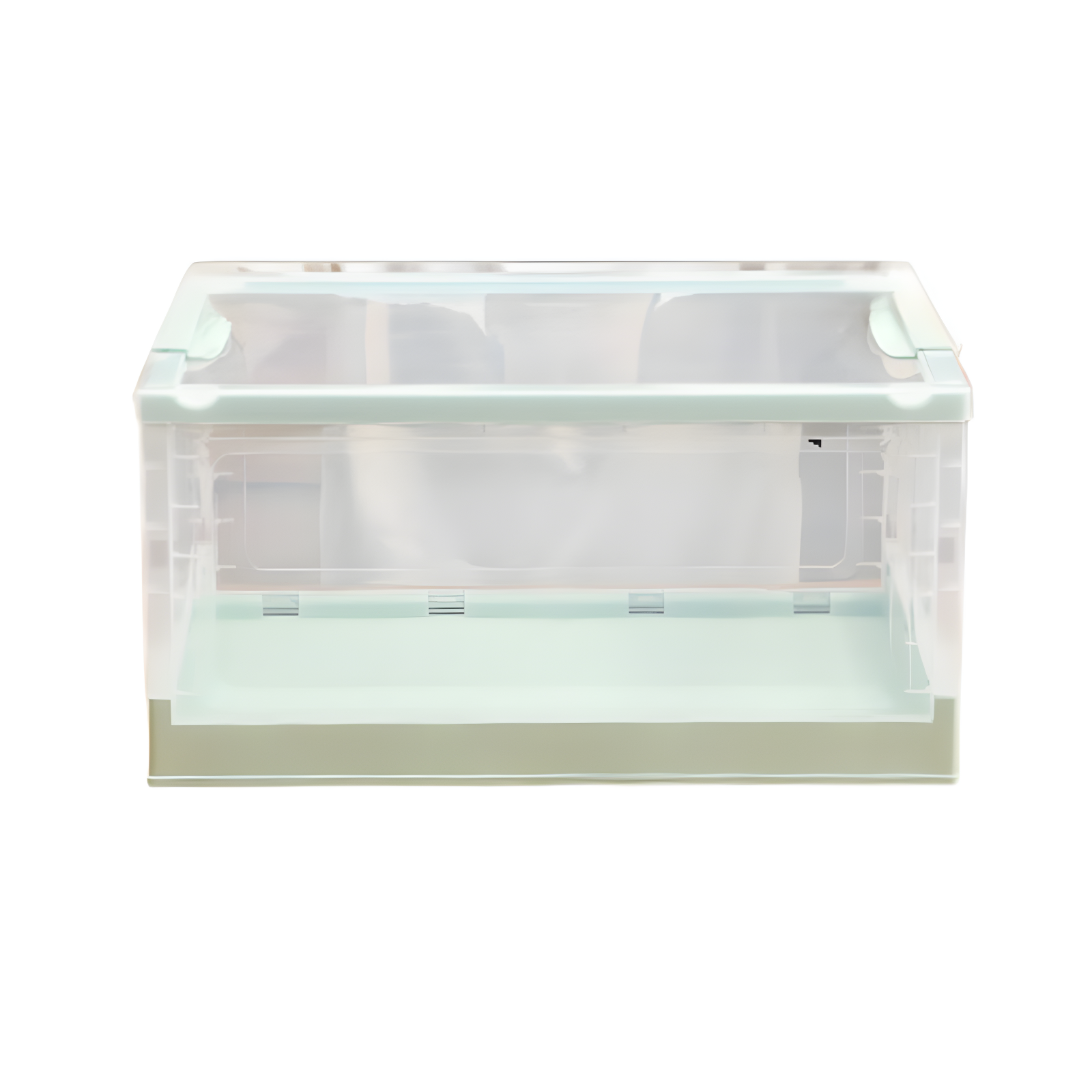 Foldable book storage box household transparent storage box student book storage box finishing box b