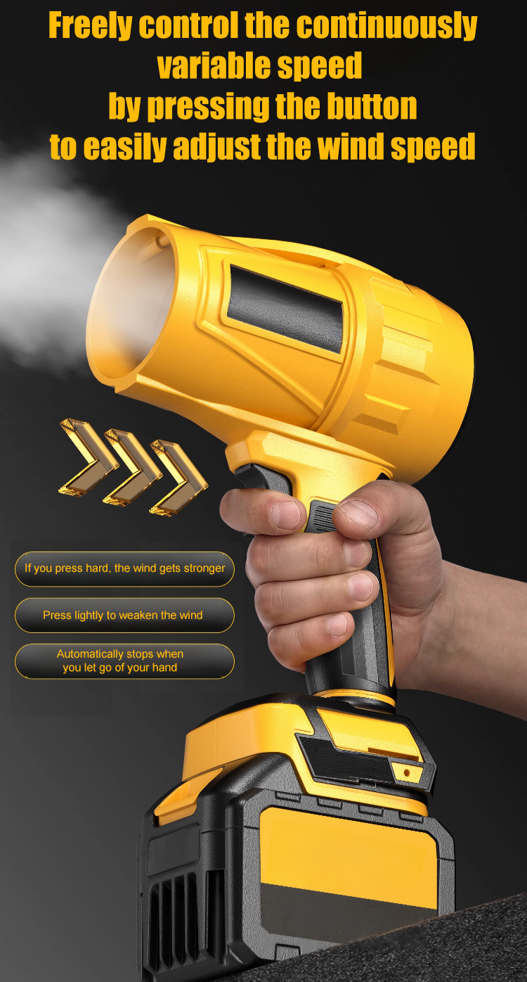 【German Craftsmanship, 10-Year Quality Warranty】Industrial Brushless Lithium Battery Electric Blower