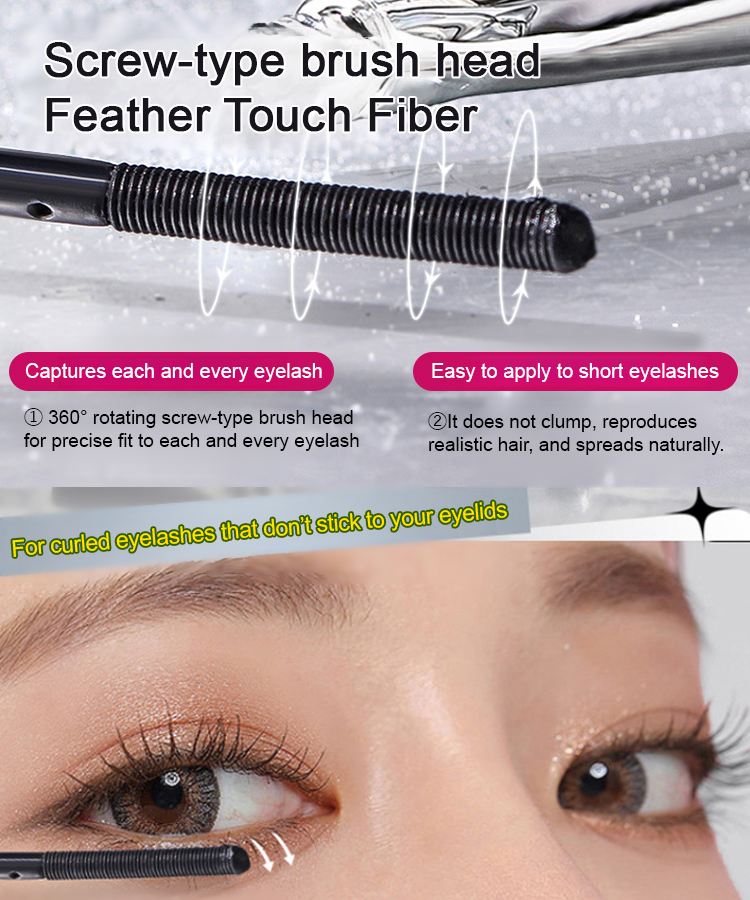 [😍Waterproof and sweatproof, it can instantly magnify five times.]Small steel tube mascara