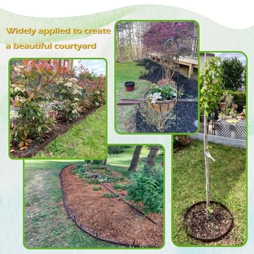 Weather-resistant garden stone isolation belt in 5m length