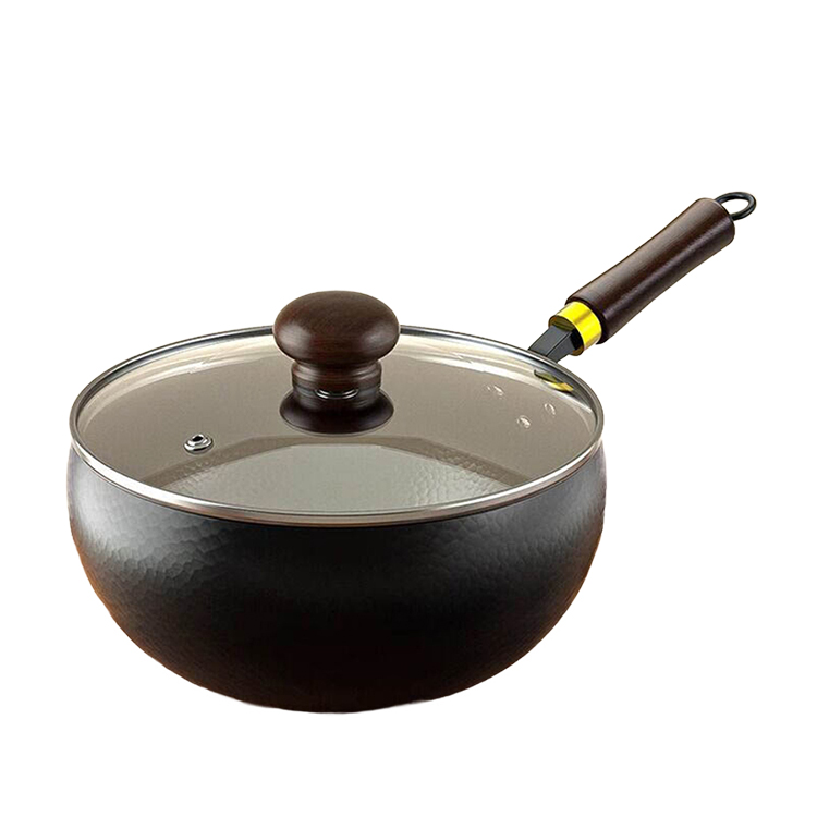 【No Seasoning Required, 10x Refund if Rusty】Handmade Hammered Large Belly Pot