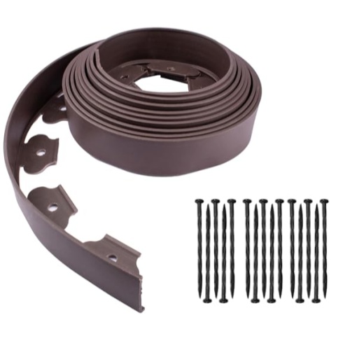 Garden edge strip retaining board grass stone isolation belt multiple sizes lawn tree circle 5m 10m 