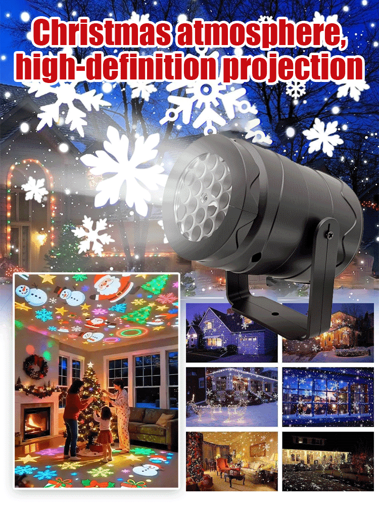 LED Energy-Saving Lamp Colorful Christmas Atmosphere Scene