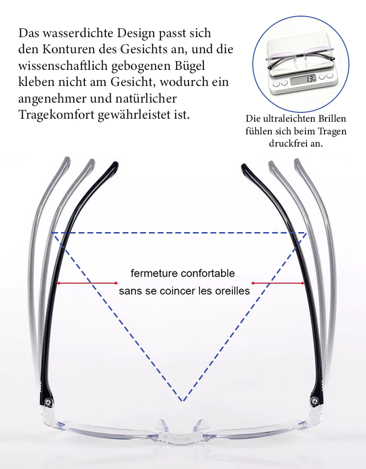 【-1.00 bis +7.00 Autofokus】✨ Nie wieder Brillen wechseln! Die EINE Brille für Nah, Fern & PC.