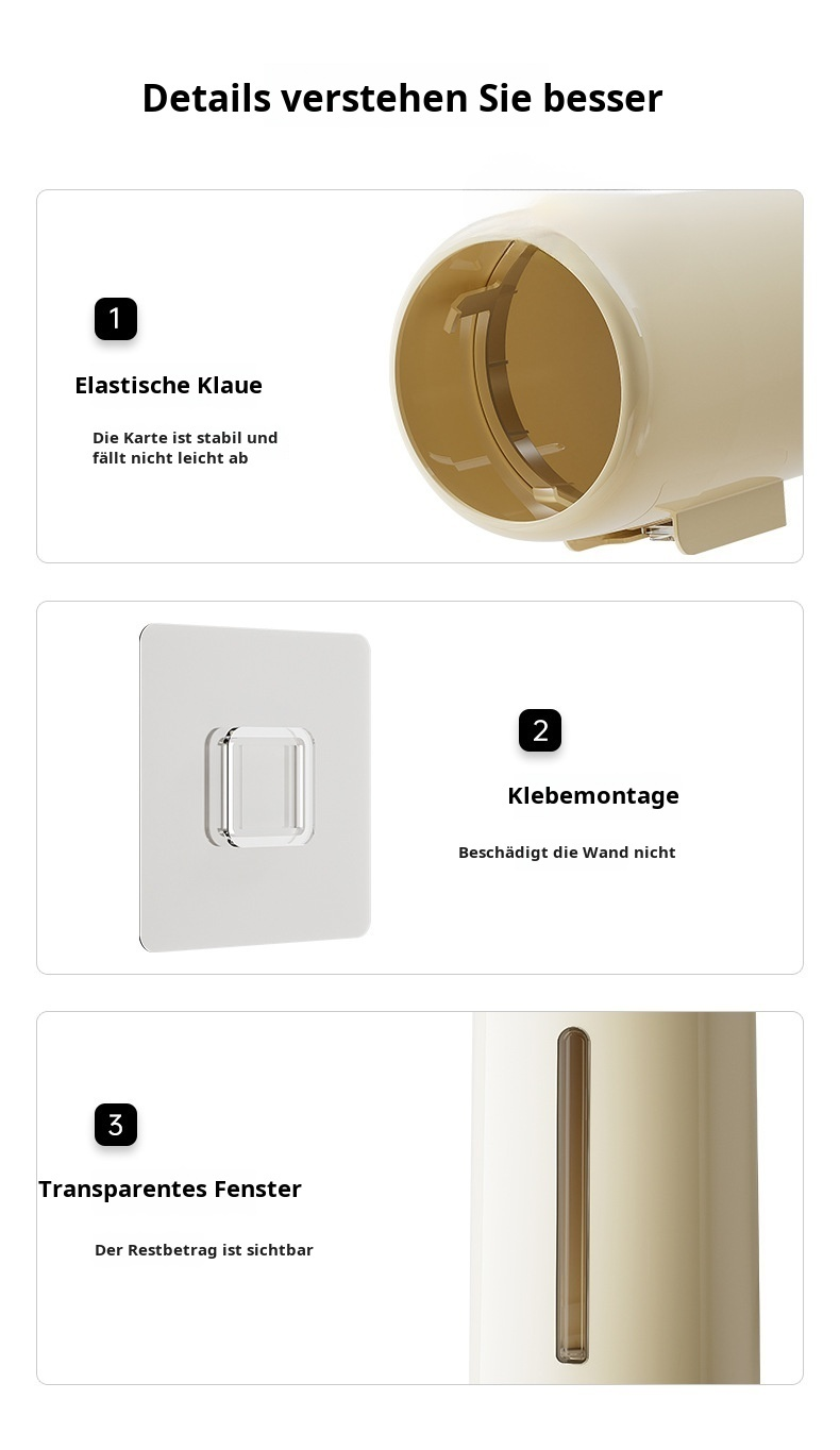 Bequemer Zugriff auf Papierbecher dank Wandmontage