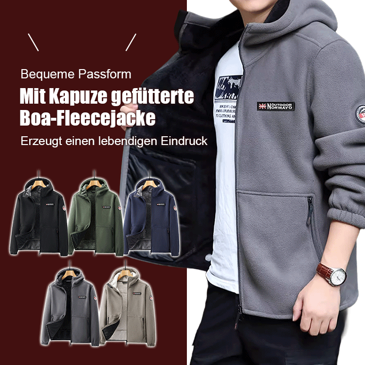【Wärmer als Daunen】Norwegische Outdoor-Premiummarke【Zweiseitige Fleece-Jacke】99% Kaschmir