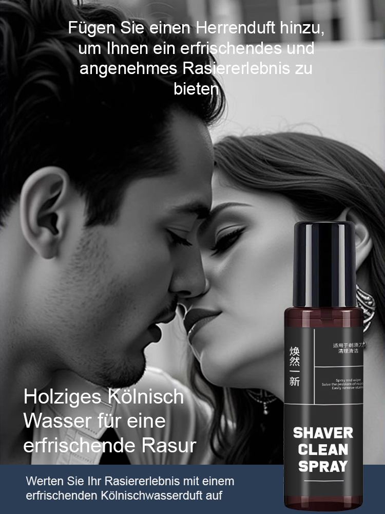 【Leistung statt Abstumpfung】Ein Sprühstoß & Ihr Rasierer schneidet wieder wie neu. Das Reinigungs- & Hygiene-Spray. ⚡️🧼