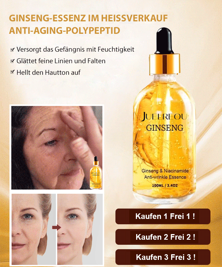 【Aus dem Changbai-Gebirge】Ginseng-Peptid Serum: Für jugendliche Elastizität & sichtbare Ergebnisse in 7 Tagen