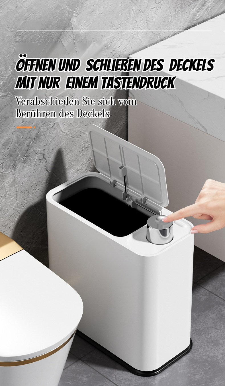 Hygienischer Abfalleimer verhindert schmutzige Hände