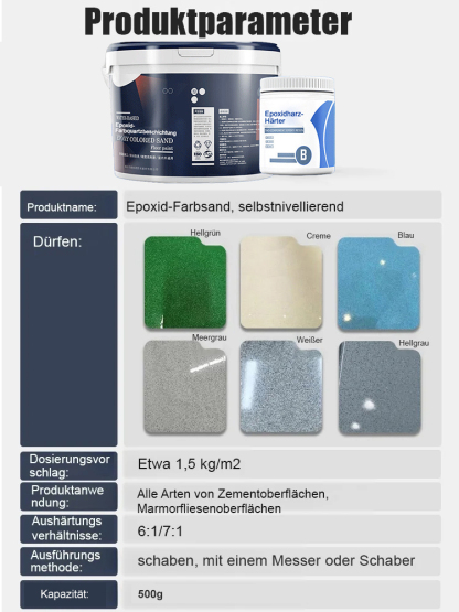 🌟Profi-Bodenbeschichtung mit einer Optik wie glatte Fliesen: 10 Jahre Garantie 🌟 | Geruchsarm & ungiftig 🌱 | In 2 Stunden begehbar ⏱️