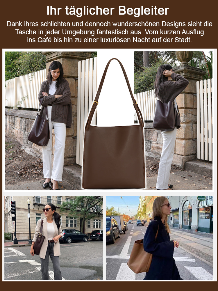 Der Supermodel-Favorit: Laptop-taugliche Beuteltasche für jeden Anlass.