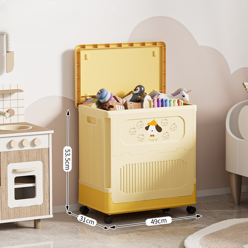 Platz für 50 Kleidungsstücke! ✨ Die faltbare XL-Aufbewahrungsbox mit Rollen. Keine Montage, sofort startklar! 📦💨