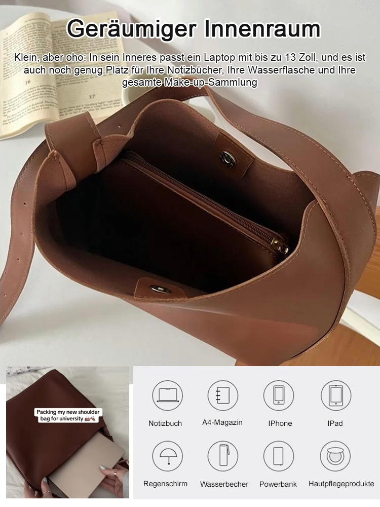 Der Supermodel-Favorit: Laptop-taugliche Beuteltasche für jeden Anlass.