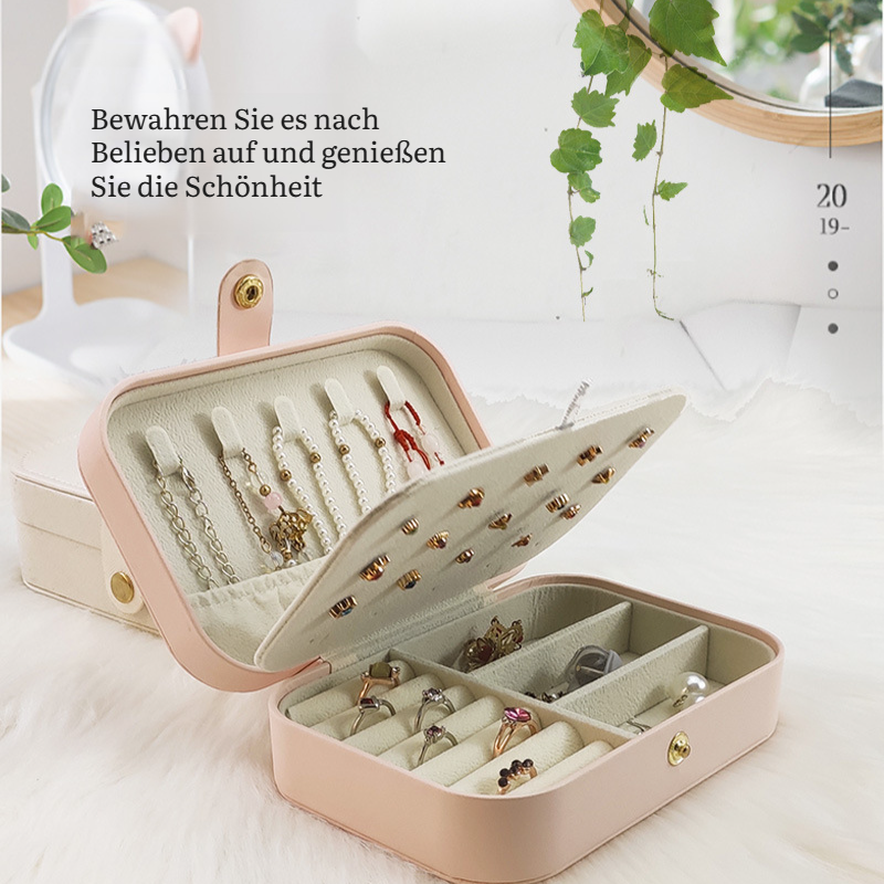 Mini Schmuckschatulle tragbar für Reisen