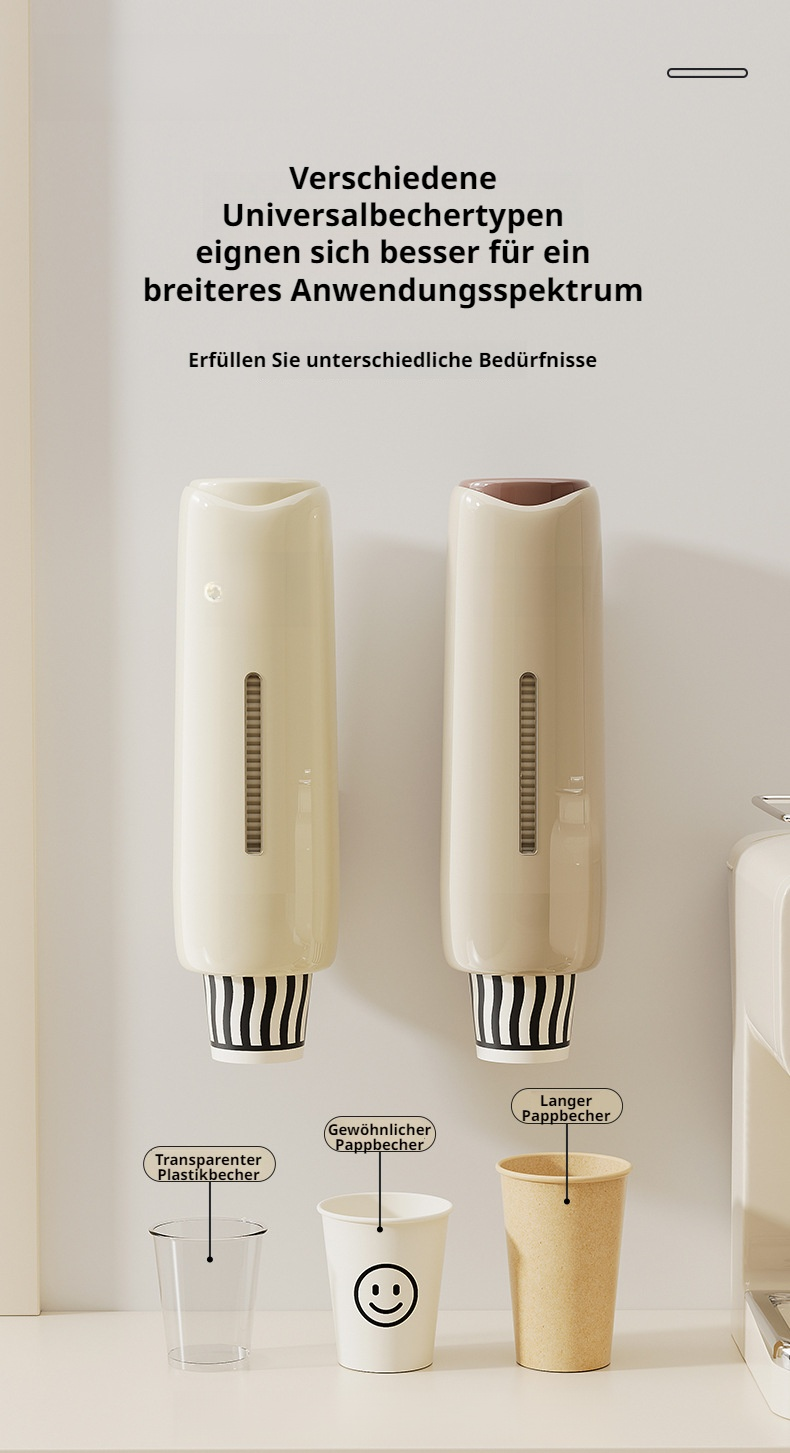 Staubdichter Papierbecherhalter mit hoher Kapazität