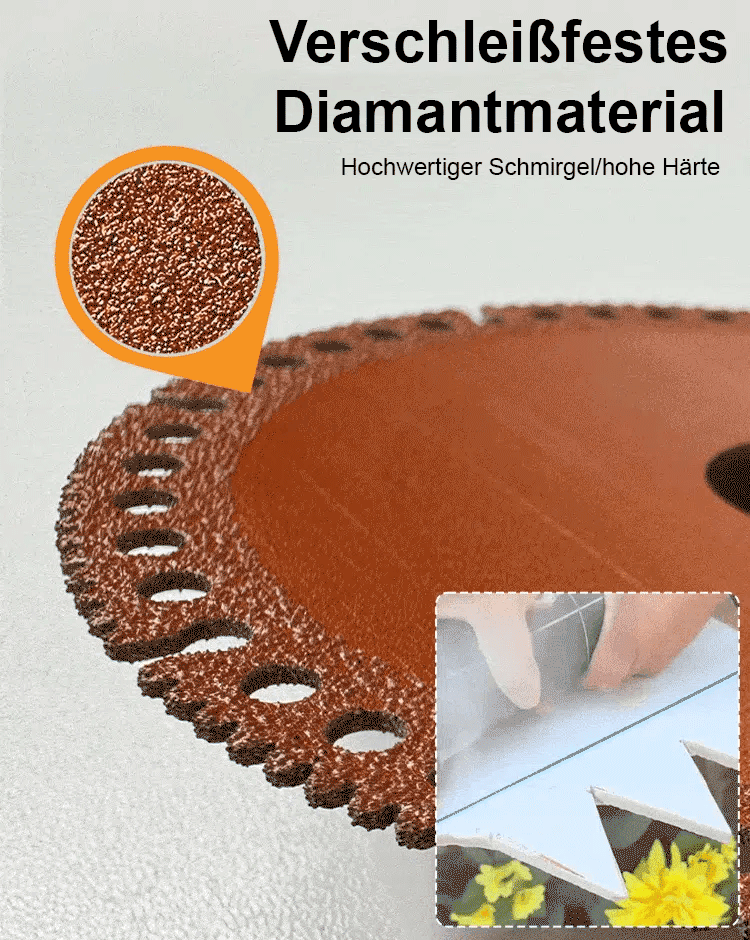 Die multifunktionale Trennscheibe mit Diamantlegierung 💎 Hält 50 Jahre in Industriequalität!
