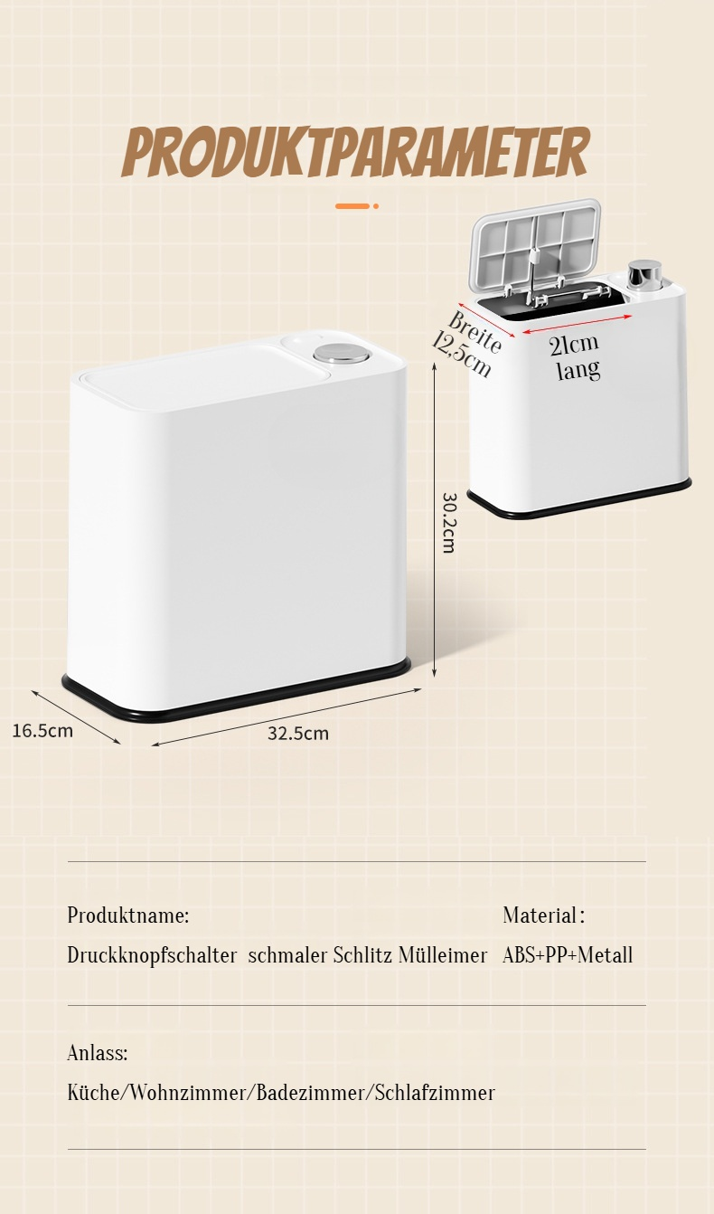 Sauberer und moderner Abfalleimer für jedes Zuhause
