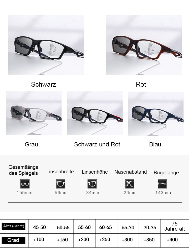 🤓【-1.00 bis +7.00 Autofokus】✨ Nie wieder Brillen wechseln! Die EINE Brille für Nah, Fern & PC.