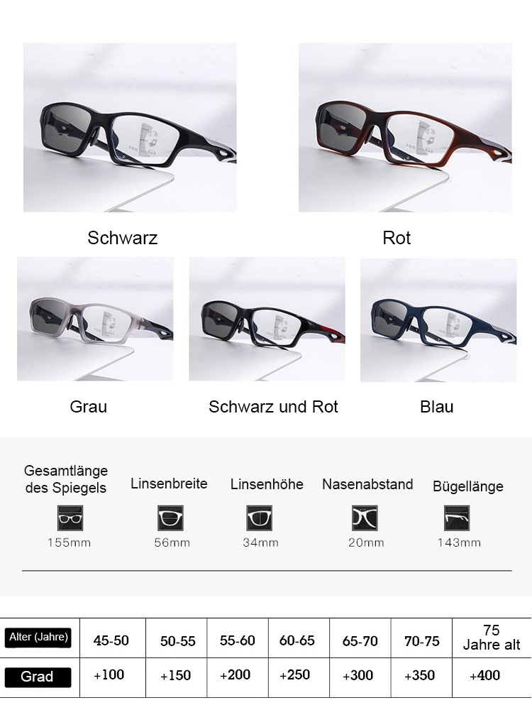 🤓【-1.00 bis +7.00 Autofokus】✨ Nie wieder Brillen wechseln! Die EINE Brille für Nah, Fern & PC.