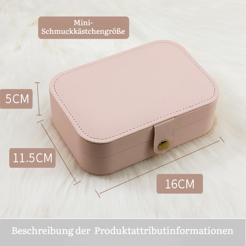 Mini-Schmuckschatulle, tragbare kleine Box, kleine Schmuckaufbewahrung, Schmuckschatulle, Schmuckauf