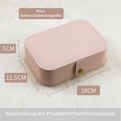 Mini-Schmuckschatulle, tragbare kleine Box, kleine Schmuckaufbewahrung, Schmuckschatulle, Schmuckauf
