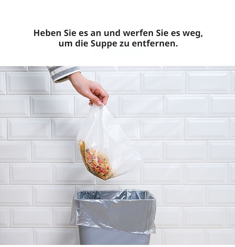 Platzsparender Aufbewahrungsbeutel für Spülbecken