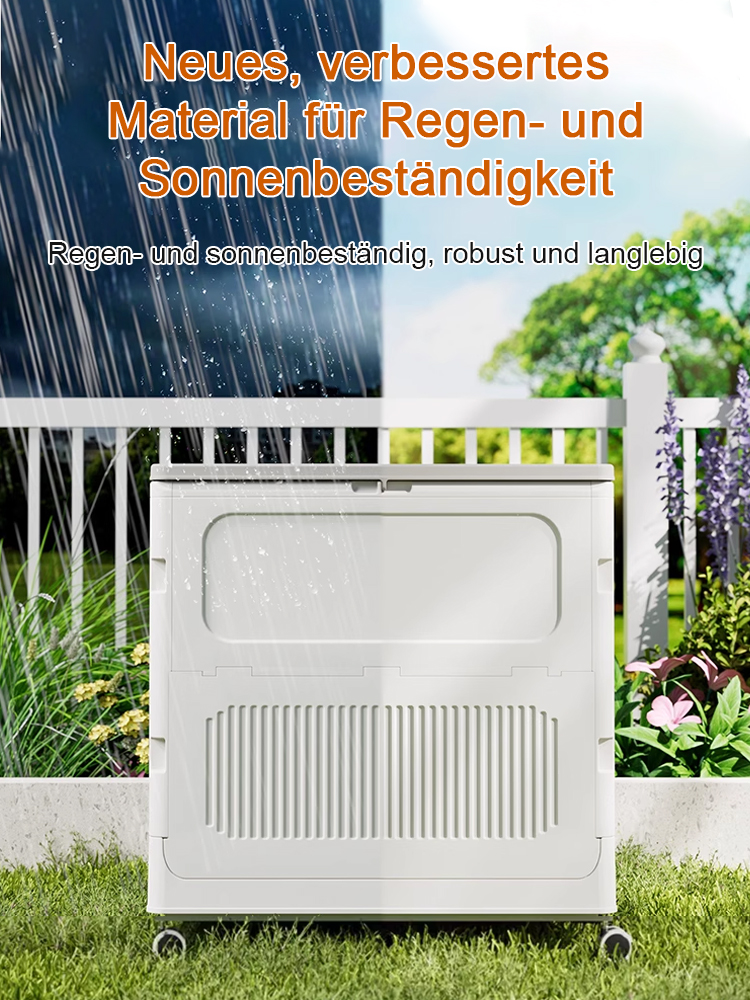 Platz für 50 Kleidungsstücke! ✨ Die faltbare XL-Aufbewahrungsbox mit Rollen. Keine Montage, sofort startklar! 📦💨