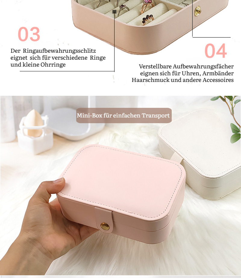 Tragbare Schmuckbox in elegantem Design