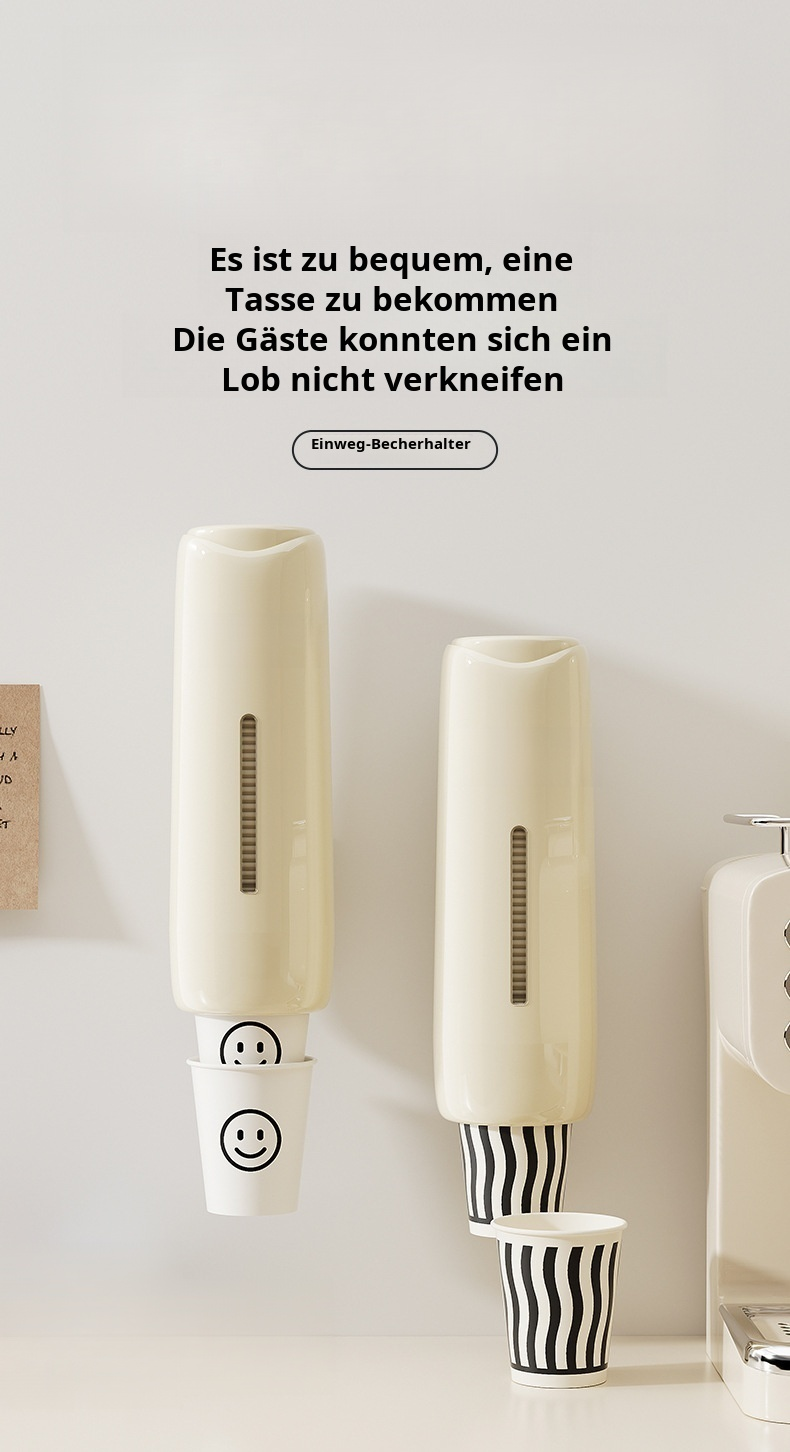 Wandmontierter Haushalts-Wasserspender Becherpicker für Papierbecher