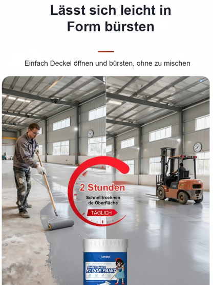 【50 Jahre kein Abblättern】Wasserbasierte Epoxidharz-Bodenbeschichtung