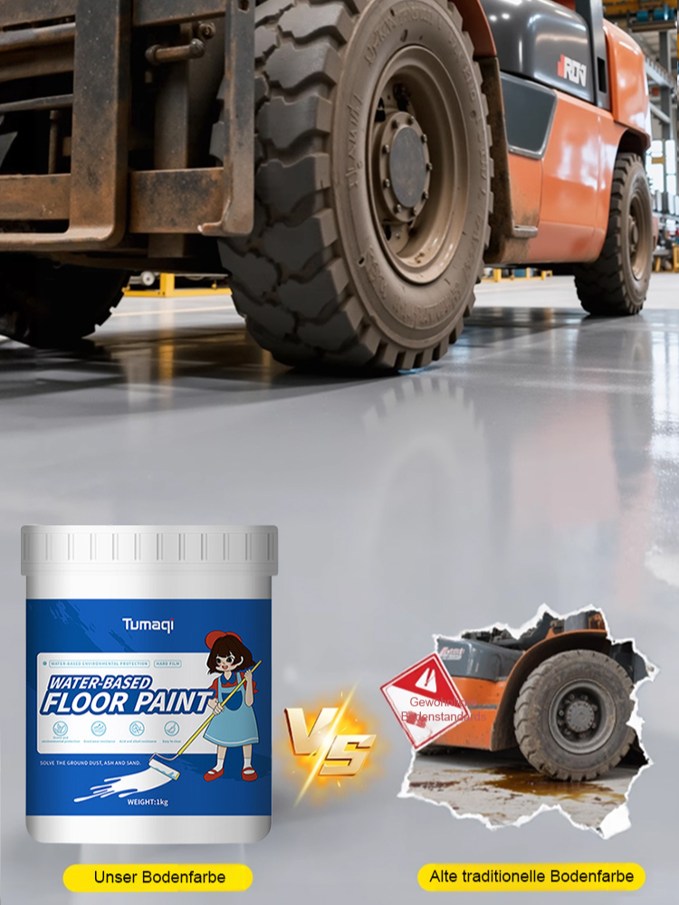 【50 Jahre kein Abblättern】Wasserbasierte Epoxidharz-Bodenbeschichtung