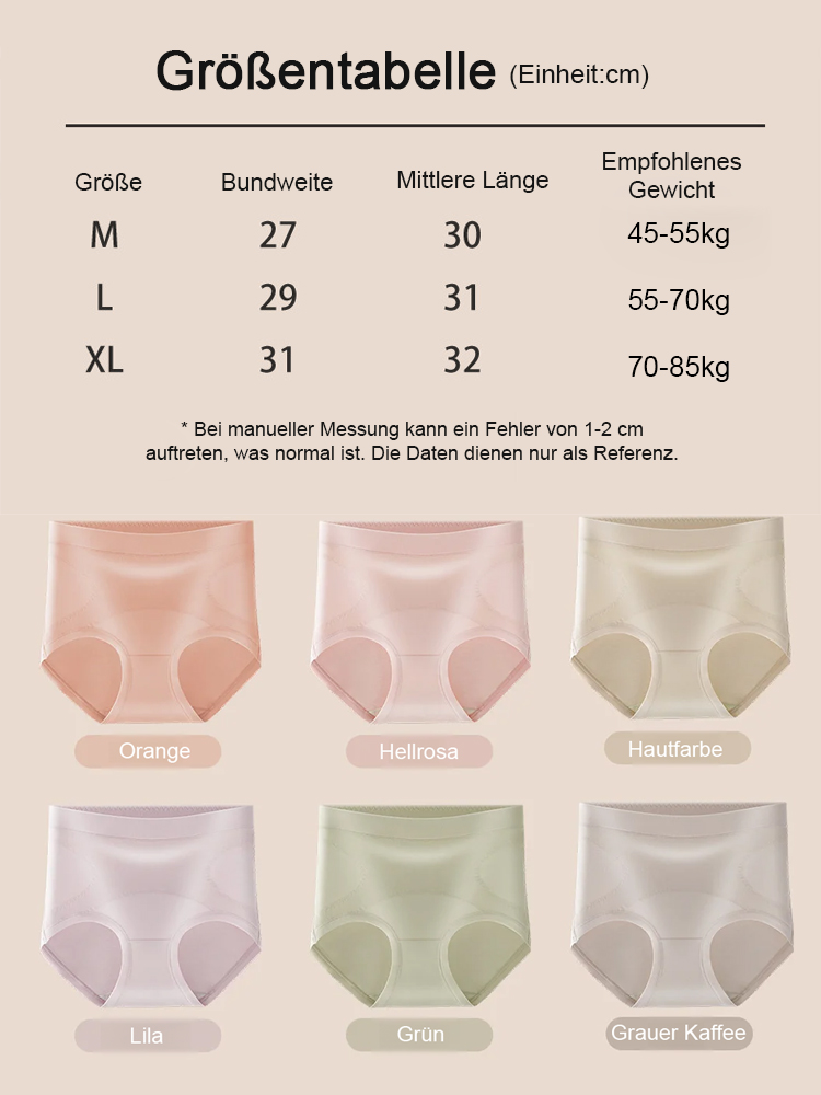 ✨ Taille straffen & Becken korrigieren: Antibakterieller High-Waist Baumwollslip, der die Fettpölsterchen kaschiert✨