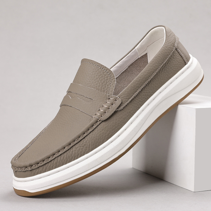 🥿 Men's Leather Penny Loafers Slip-On Casual Walking Shoes